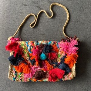 Multi-coloured boho style crossbody Sam Edelman bag